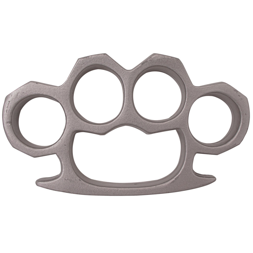 4.5 Inch Long Metal Knuckle Duster Silver