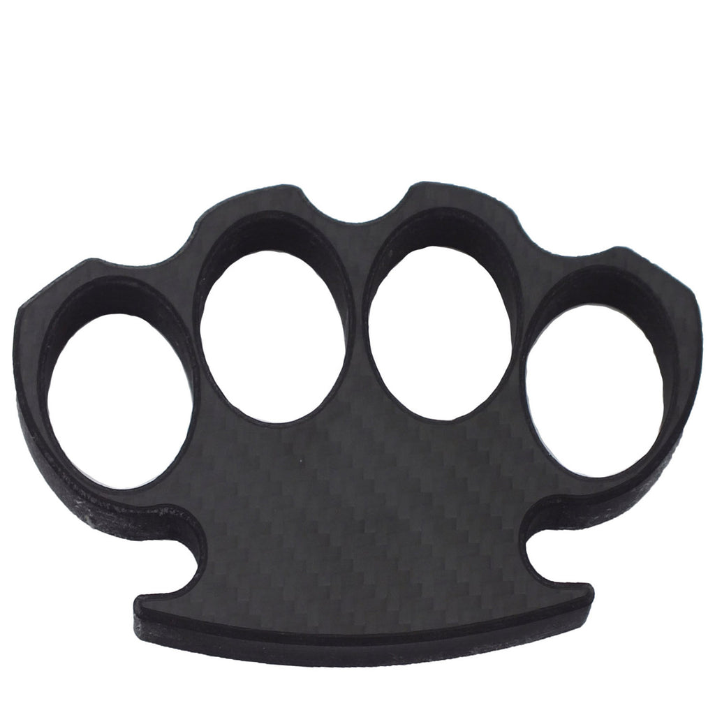 Black Carbon Fiber Brass Knuckle Lightweight Puncher