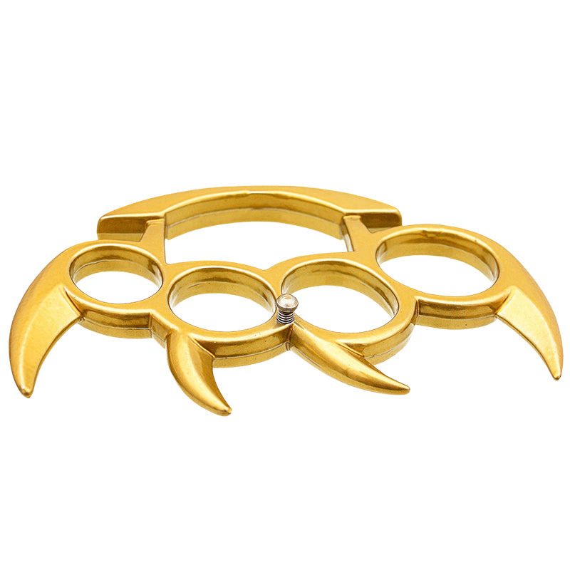 Claw Brass Knuckle Solid Steel - Gold – Panther Wholesale