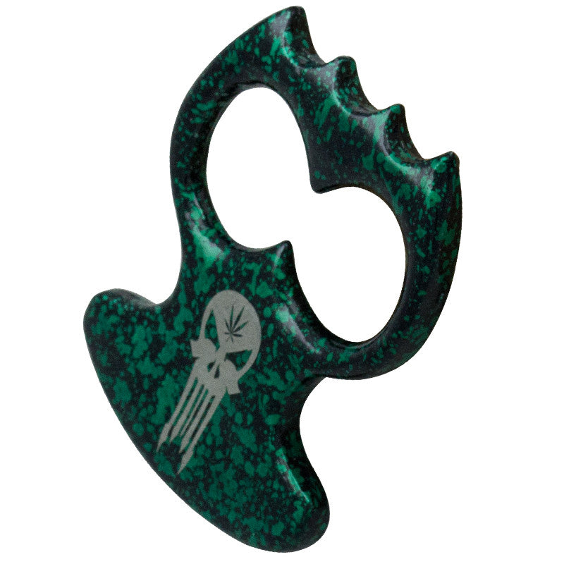 Skull Public Safety Bottle Opener - Green, , Panther Trading Company- Panther Wholesale