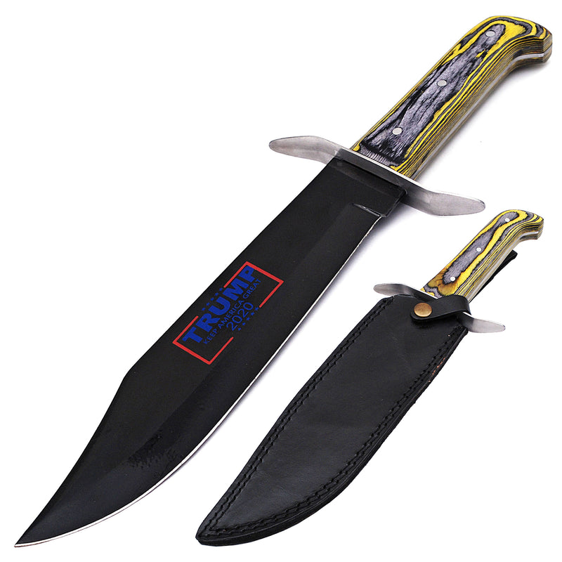 Trump Keep America 2020 Fixed Blade Bowie Knife