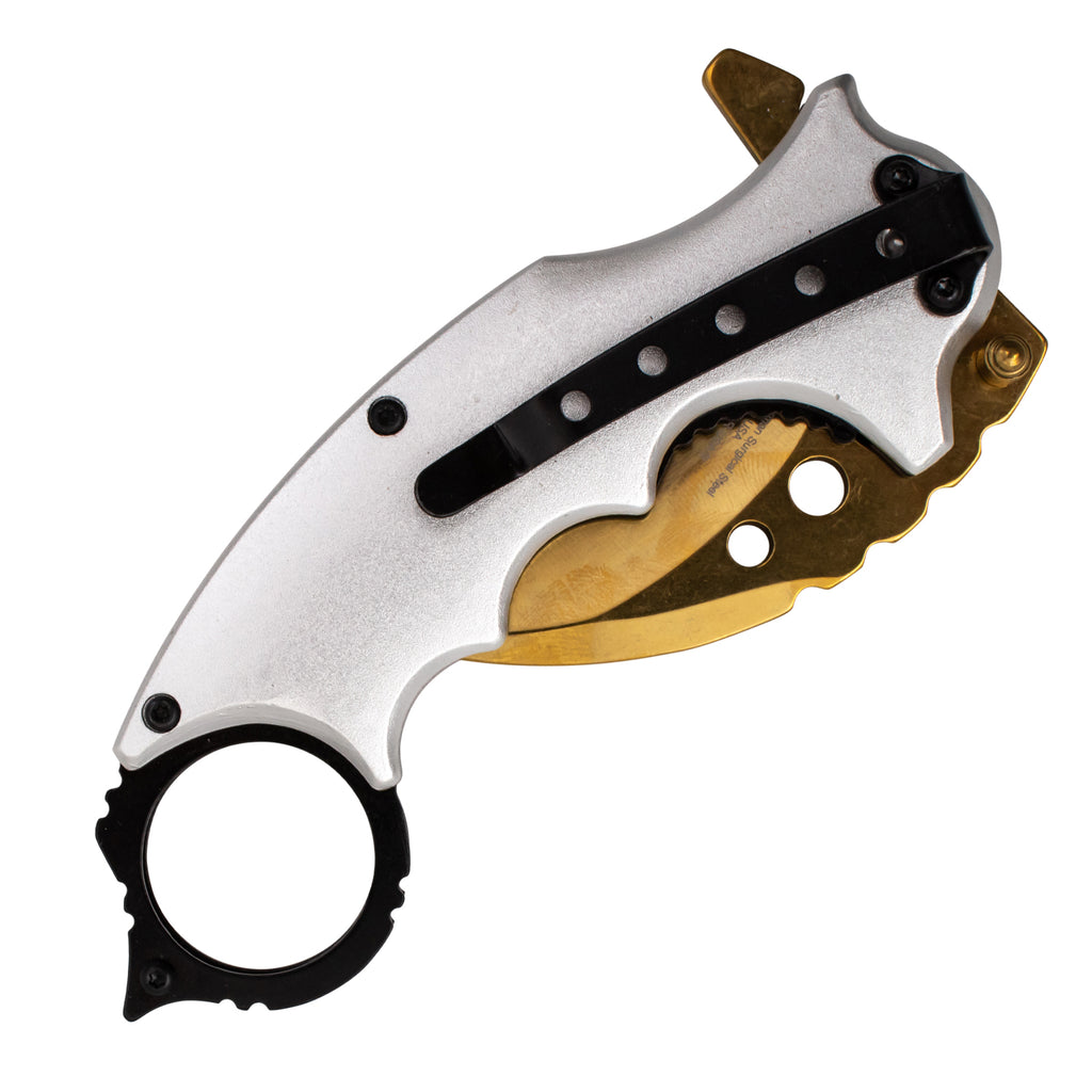 Tiger-USA Spring Assisted Folding Knife Dragon Beast
