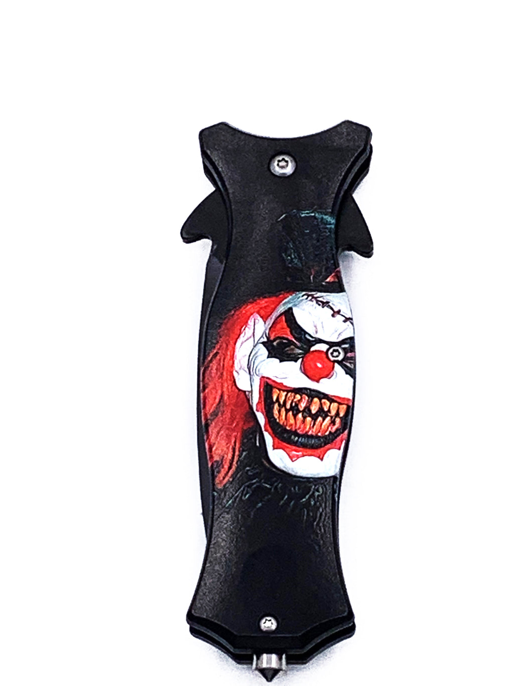 Joker Spring Assisted Folding Pocket Knife 3.75" Dagger Blade With Finger Hole and Window Breaker