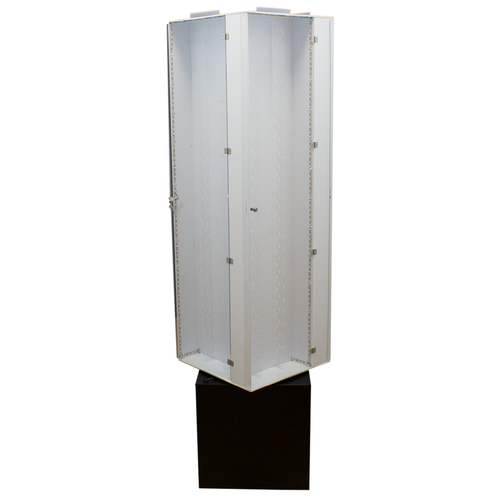 W104 Tall Revolving Light-Up 104 Knife Display Case-img-1