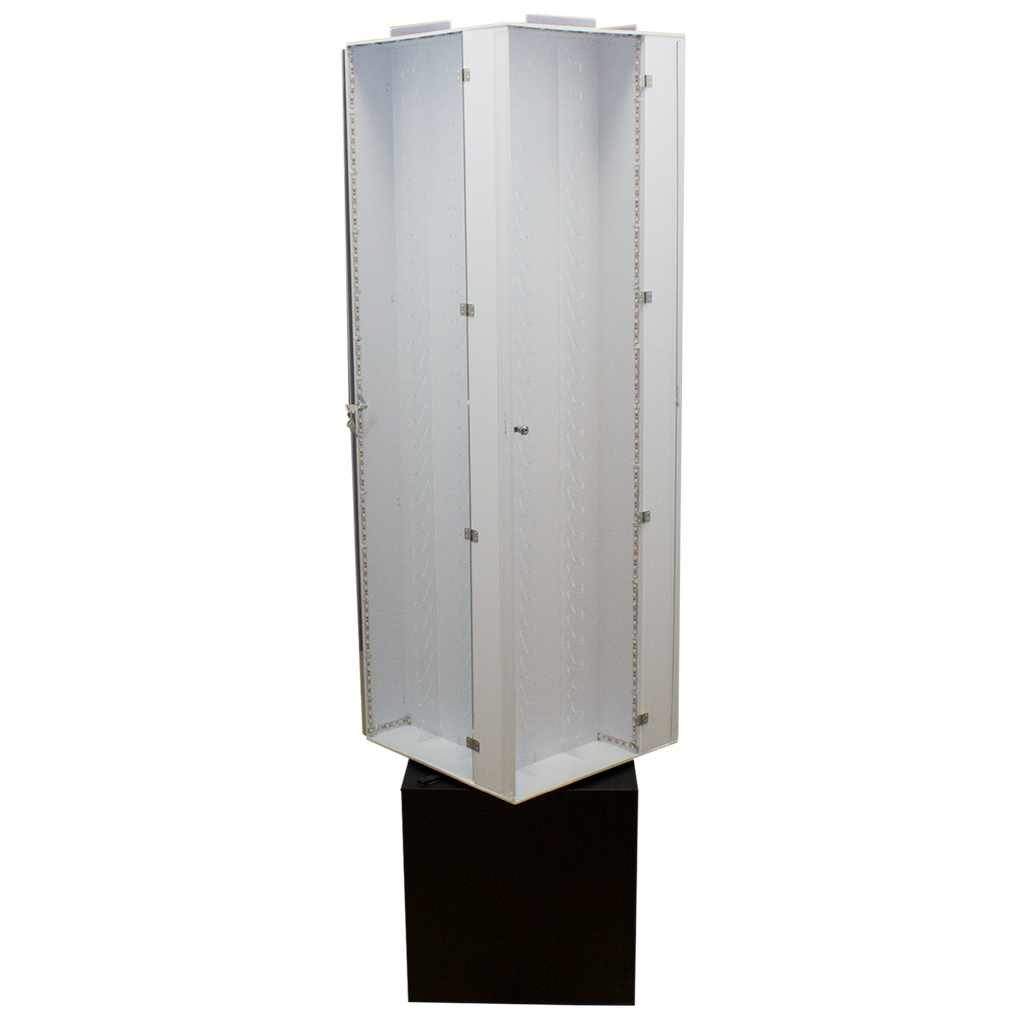 Tall Revolving Light-Up 104 Knife Display Case, , Panther Trading Company- Panther Wholesale