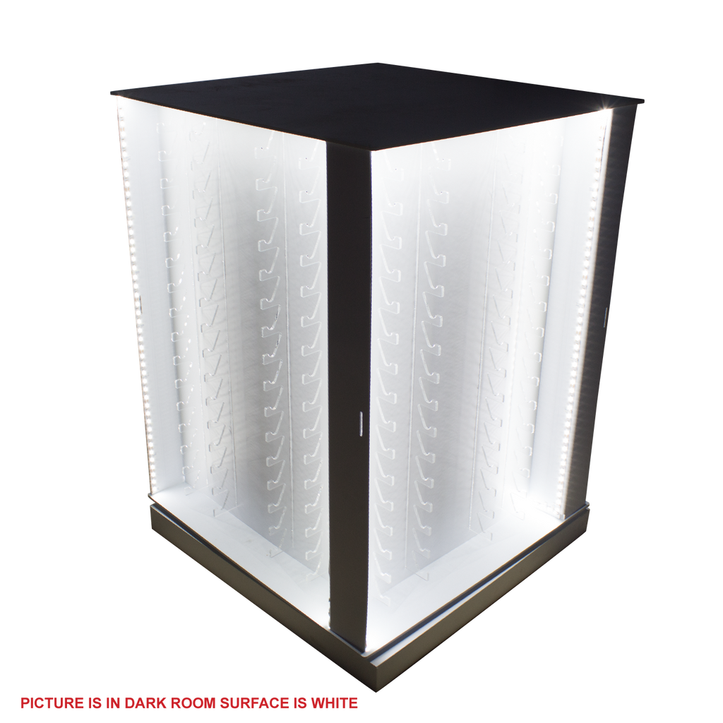 Revolving Light-Up 128 Knife Display Case, , Panther Trading Company- Panther Wholesale