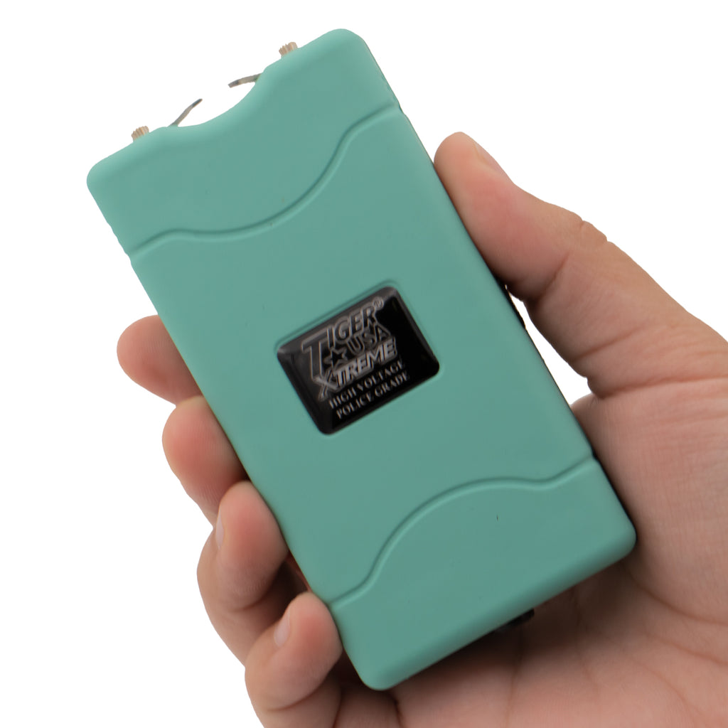 Tiger-USA Xtreme® 96 Mill Teal Rechargeable Stun Gun & Flash Light