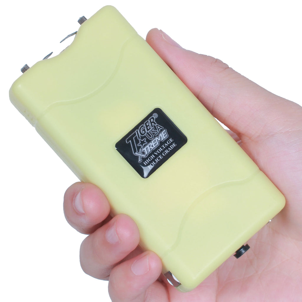 Tiger-USA Xtreme® 96 Mill Yellow Rechargeable Stun Gun & Flash Light