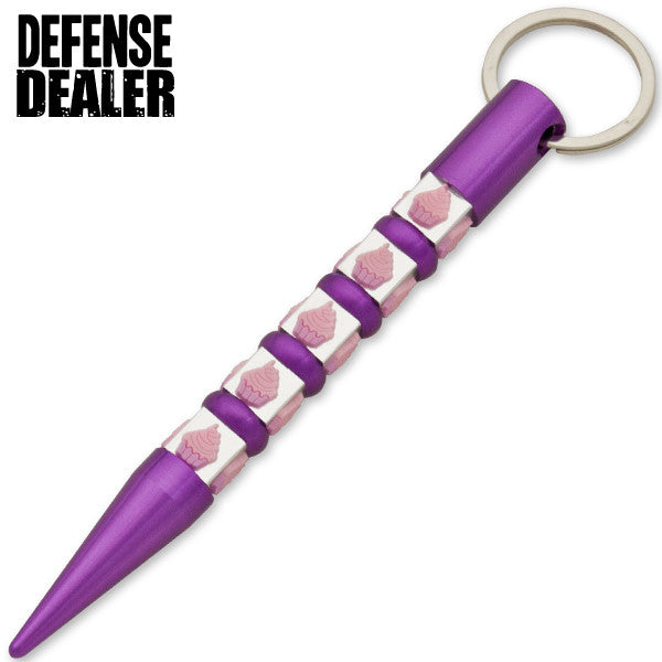 Ladies Cupcake Killer Kubaton Keychain (Panther Exclusive), , Panther Trading Company- Panther Wholesale