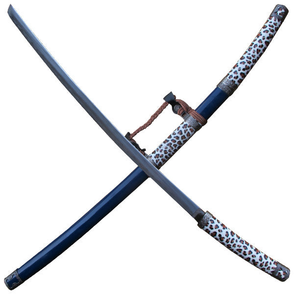 Leopard Print Katana Sword with Scabbard – Panther Wholesale