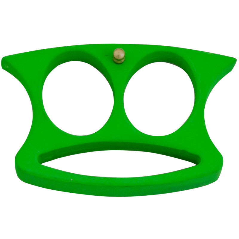 Lil' Buddy Mini Double Finger Belt Buckle/ Paper Weight - Toxic Green, , Panther Trading Company- Panther Wholesale