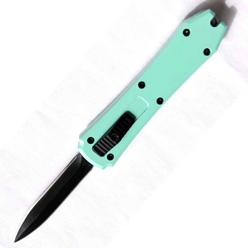 Mini Joker Gentle Teal OTF Pocket Knife