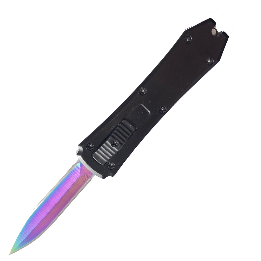 Mini Joker Rainbow Small OTF Pocket Knife