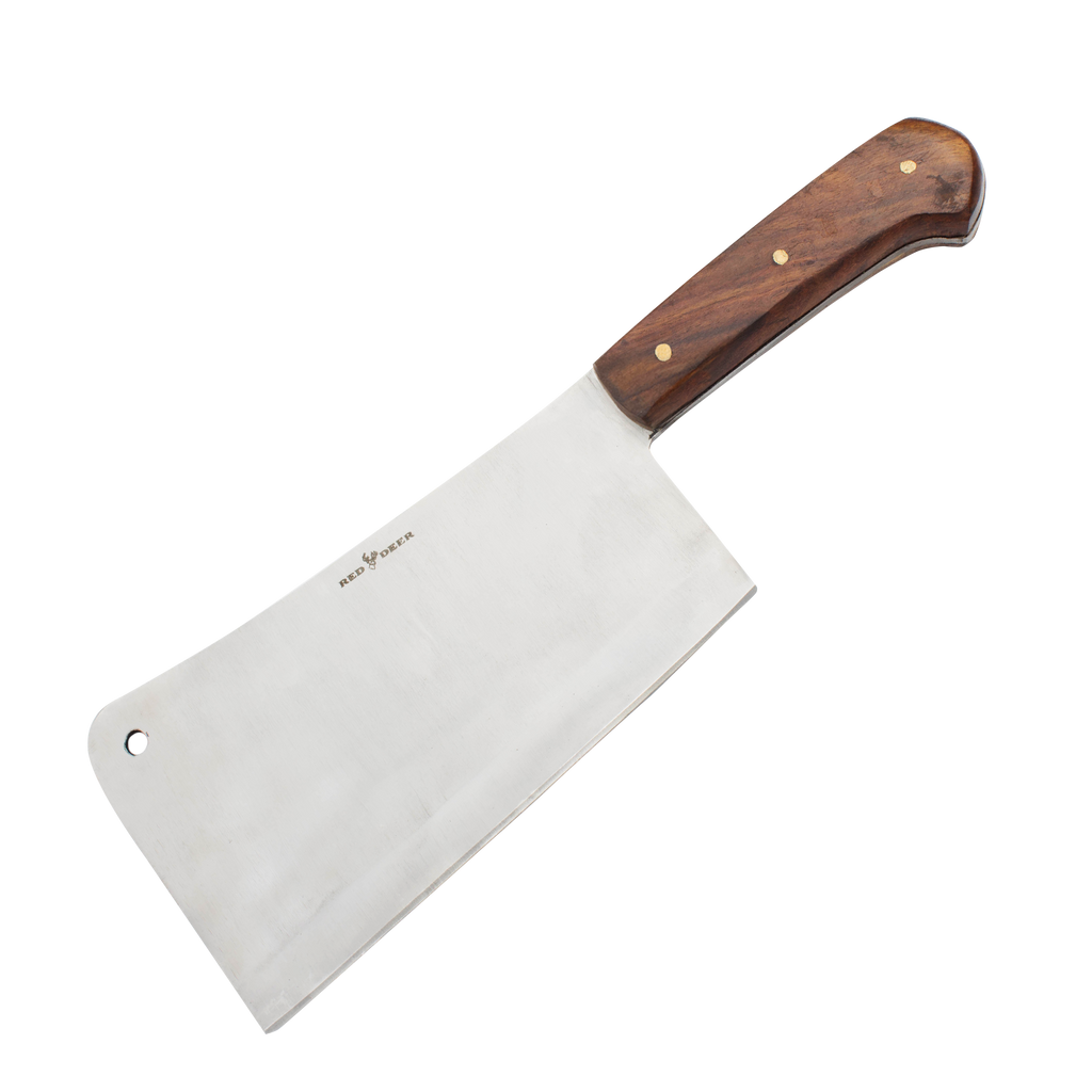 Wooden Handle 13 inch Meat Cleaver with Full Tang Blade, , Panther Trading Company- Panther Wholesale