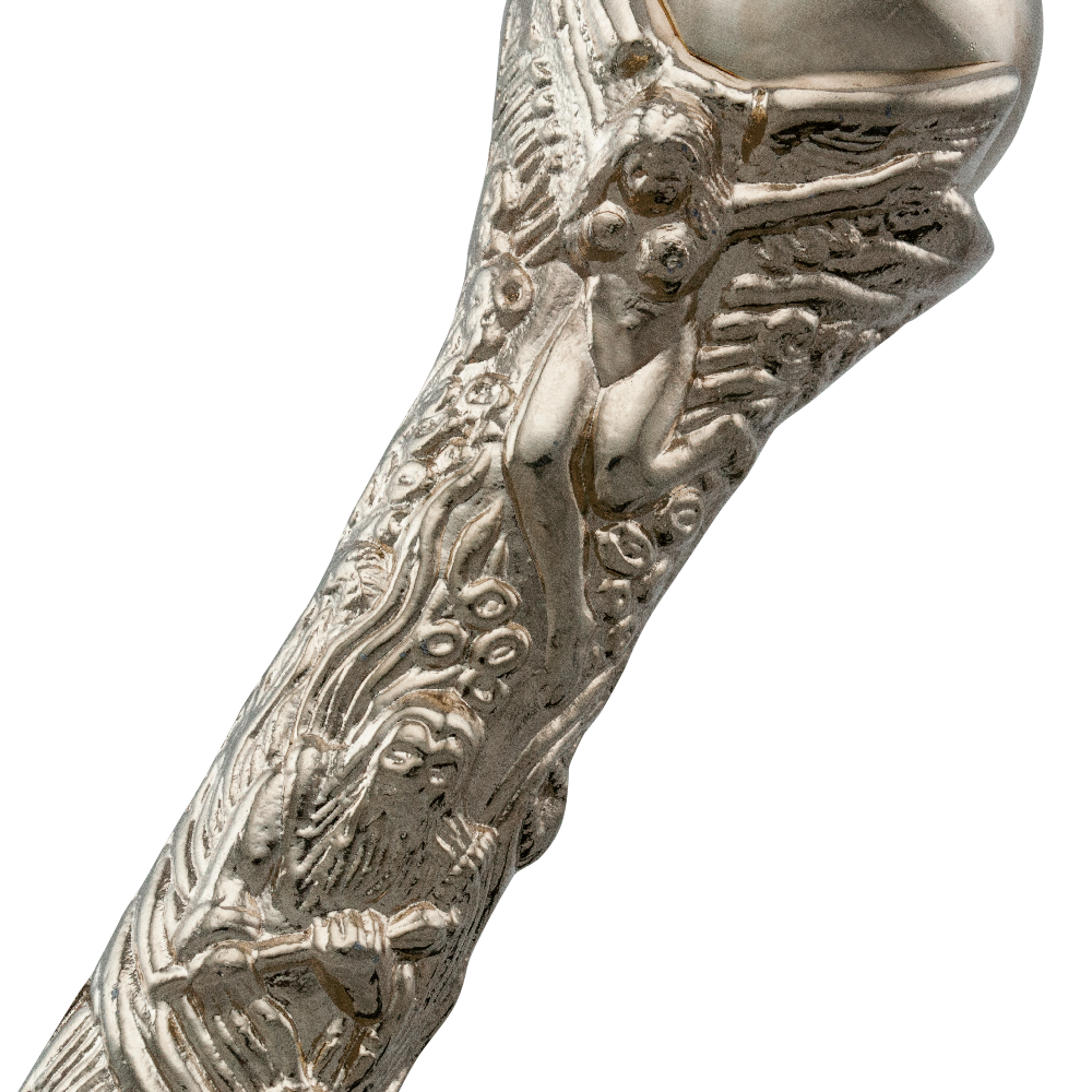 Dante's Inferno Silver Walking Cane with Hidden Sword