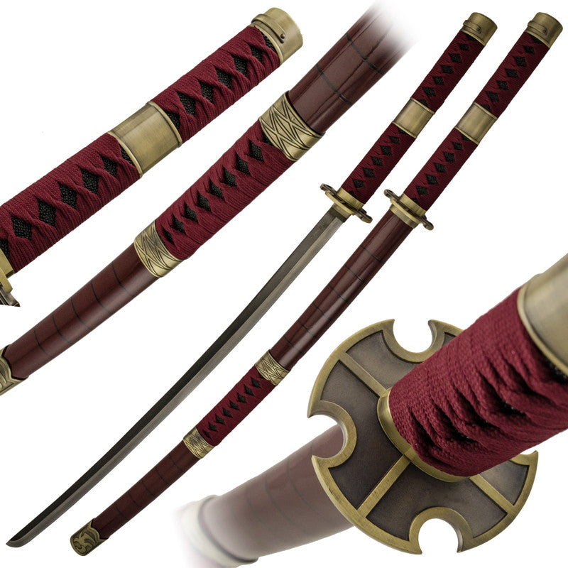 Maroon Devil Katana Sword, , Panther Trading Company- Panther Wholesale