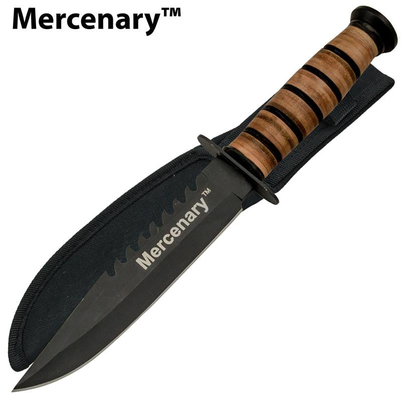Mercenary Combat Military Knife W/ Free Hard Sheath, , Panther Trading Company- Panther Wholesale