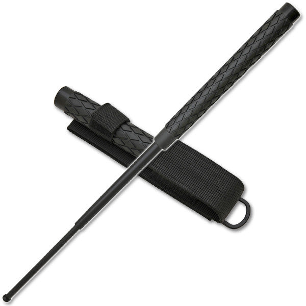 21 Inch Baton Police Grade Baton W/Case Solid Gun Metal Stick W/Case, , Panther Trading Company- Panther Wholesale