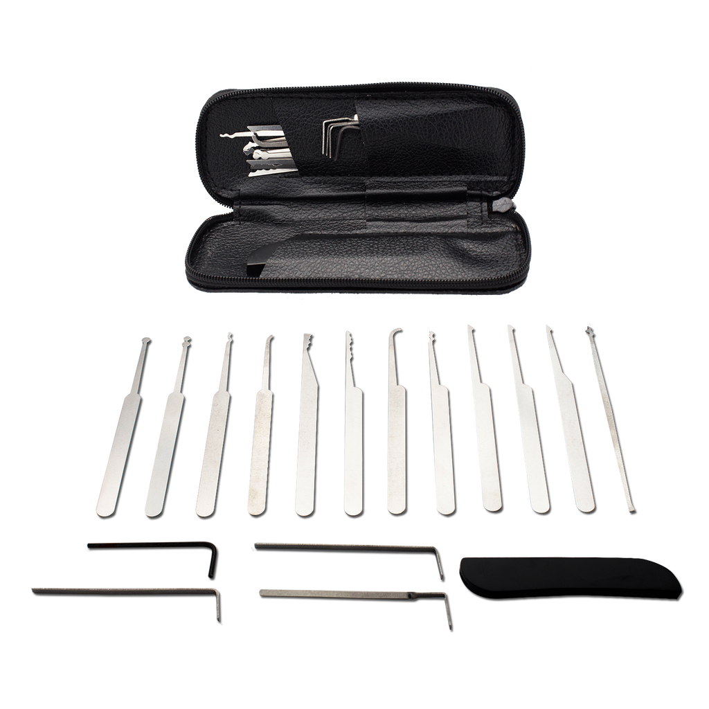 17 Piece Pro Lock Picks Lockpicking Set, , Panther Trading Company- Panther Wholesale