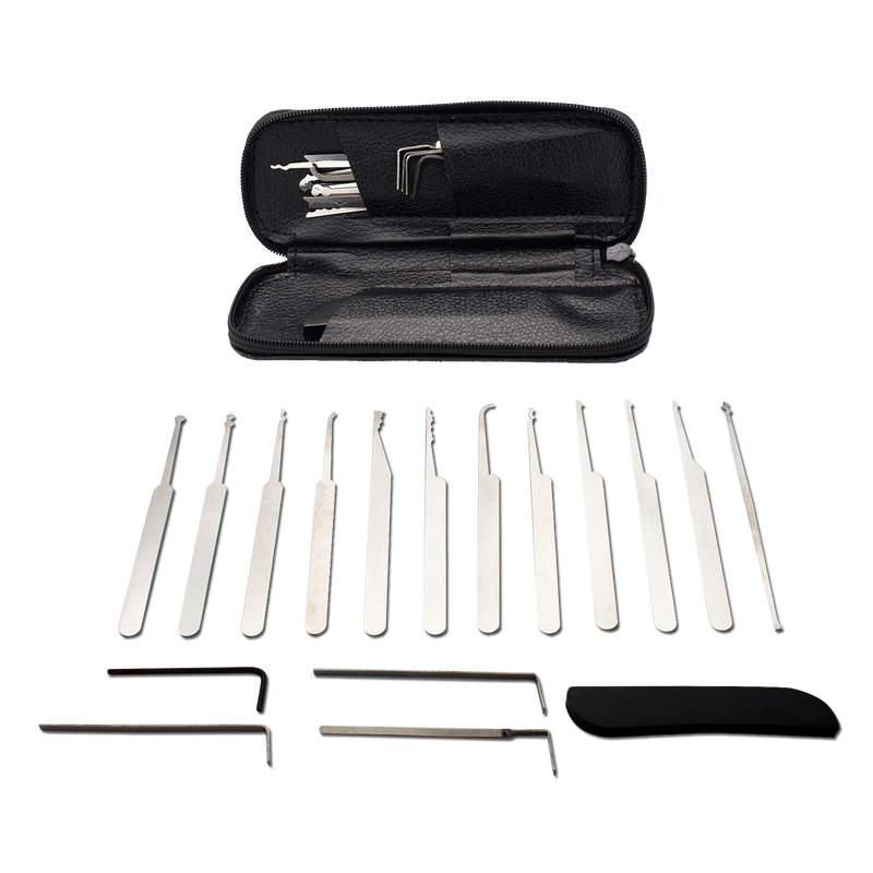 17 Piece Pro Lock Picks Lockpicking Set, , Panther Trading Company- Panther Wholesale