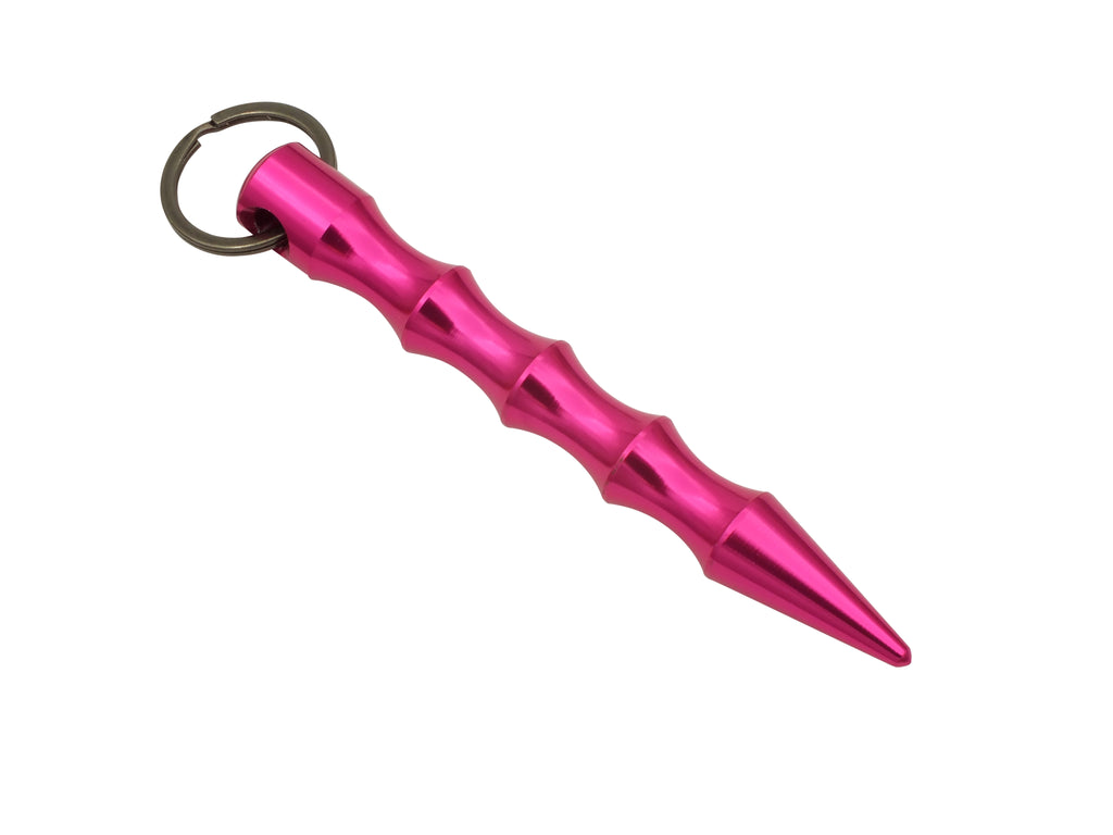 State Of The Art Wavy Kubotan Keychain - Pink