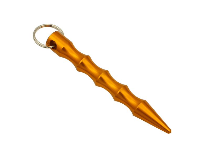 State Of The Art Wavy Kubotan Keychain - Gold