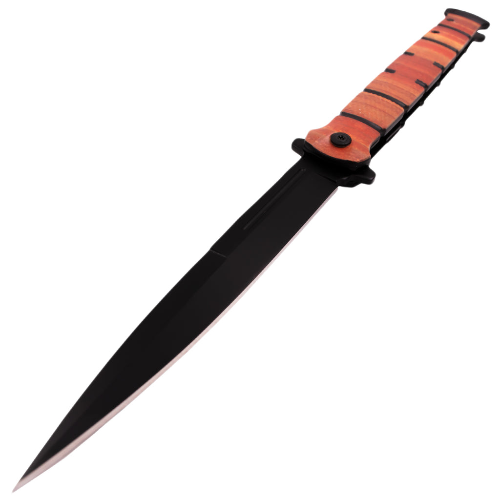 11 Inch Large Military Spring Assisted Folding Pocket Knife P-406-L