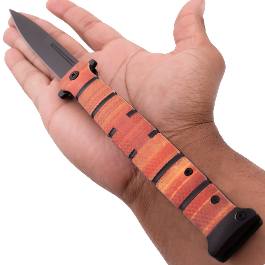 11 Inch Large Military Spring Assisted Folding Pocket Knife P-406-L