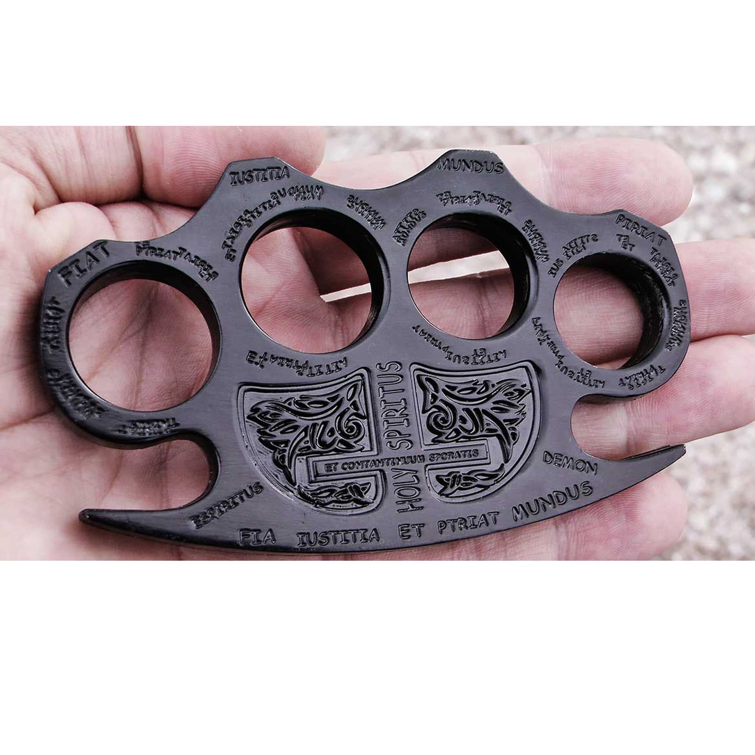 Latin Deus Ex Machina Knuckles - Black – Panther Wholesale