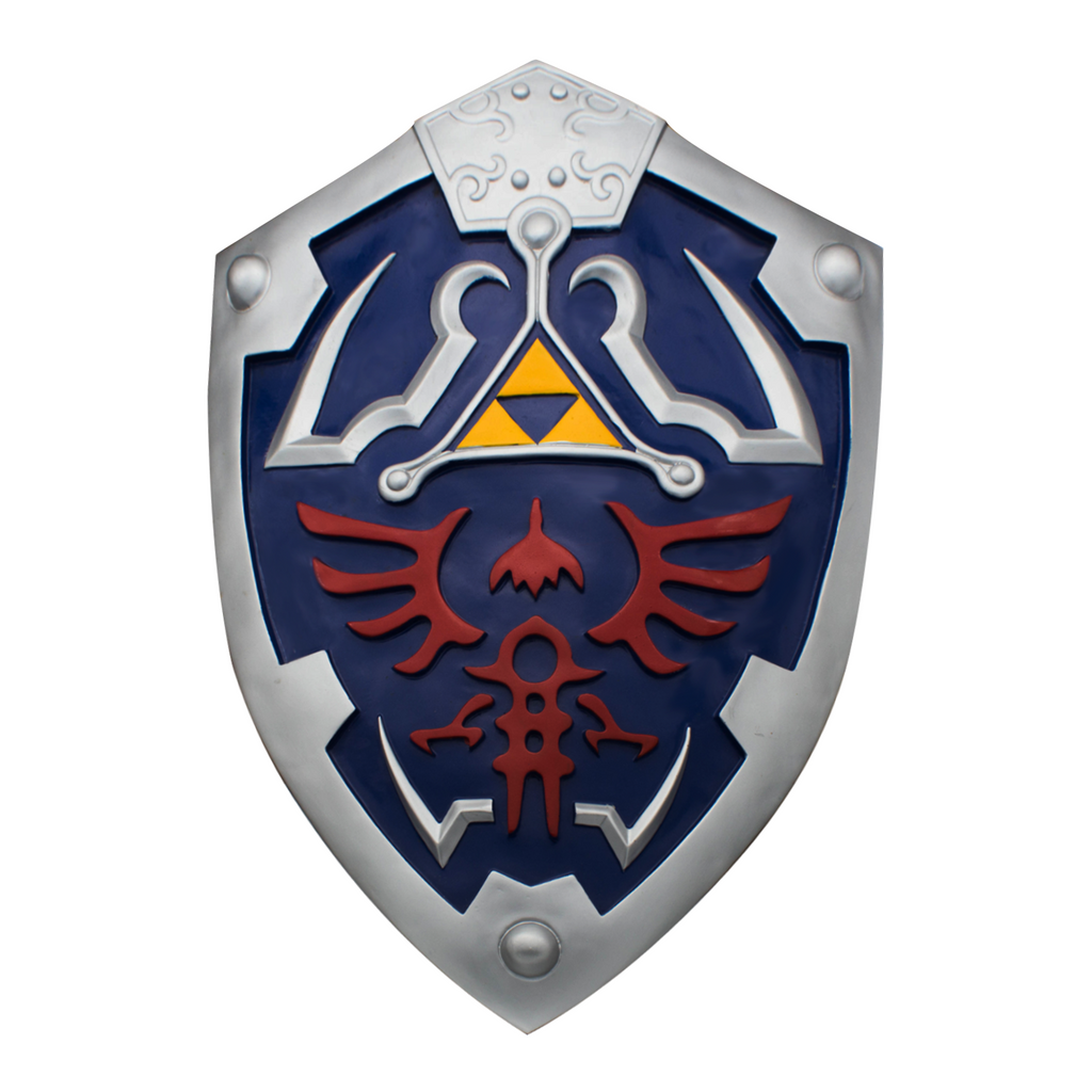 Deluxe gamer Hylian Shield Replica Blue gamer Shield, , Panther Trading Company- Panther Wholesale