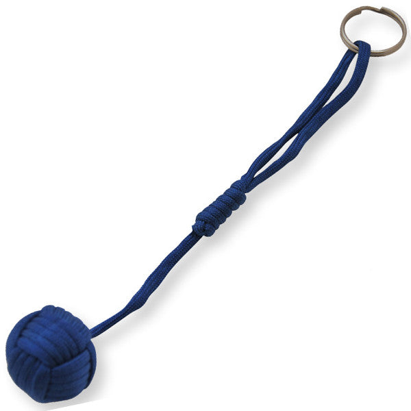 Small Self-Defense Monkey Fist w/ Keyring - Royal Blue, , Panther Trading Company- Panther Wholesale