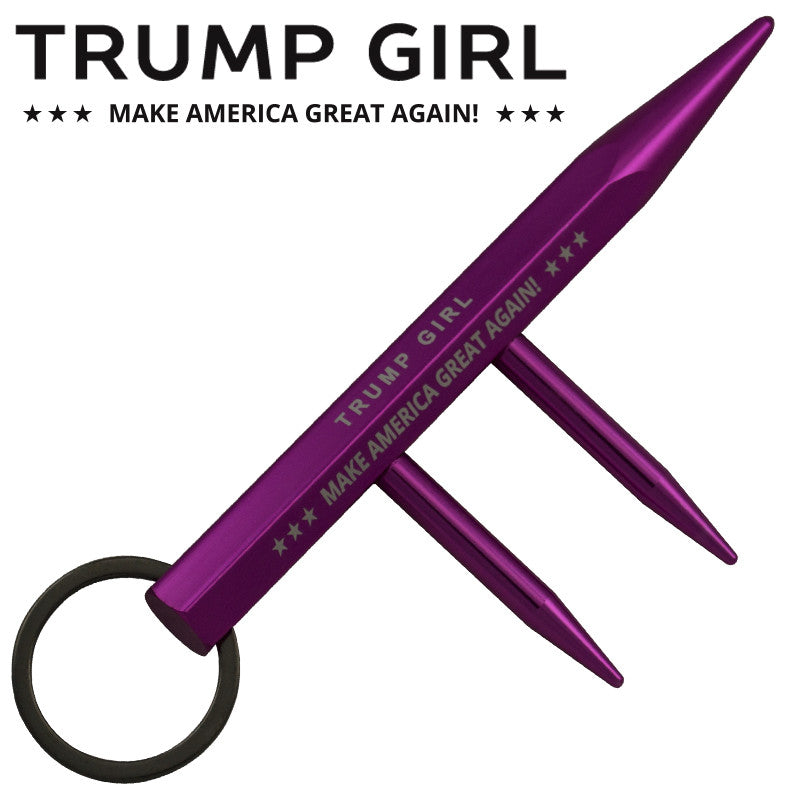 Trump Girl Spiked Defense Kubaton - Pink, , Panther Trading Company- Panther Wholesale