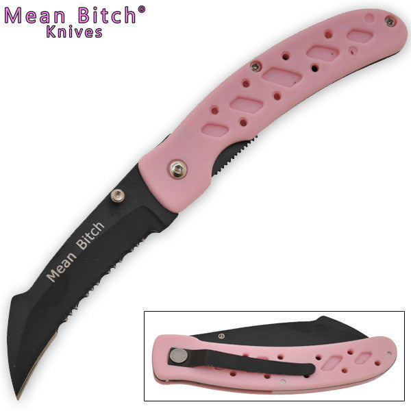 8 Inch Gut Hook Police Tech Knife  Blue, , Panther Trading Company- Panther Wholesale
