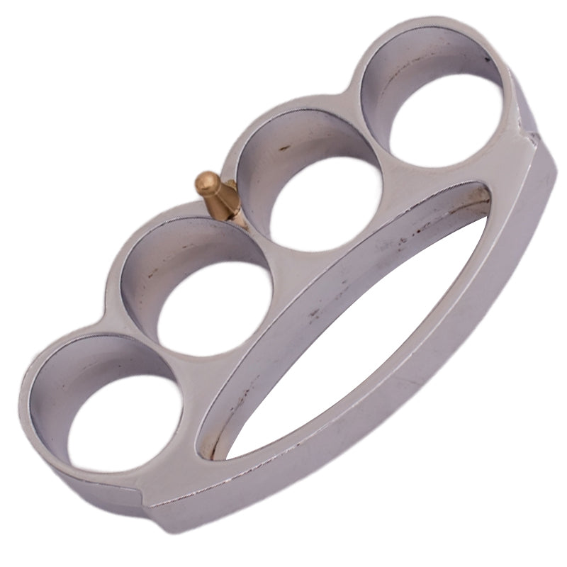 Solid Steel Brass Knuckle Buckle Good Buddy - Chrome