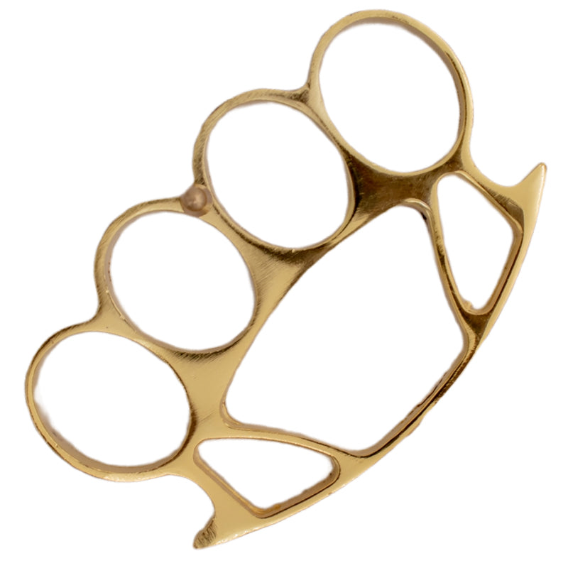 Solid Steel Brass Knuckle Buckle Big Ol' Buddy - Gold