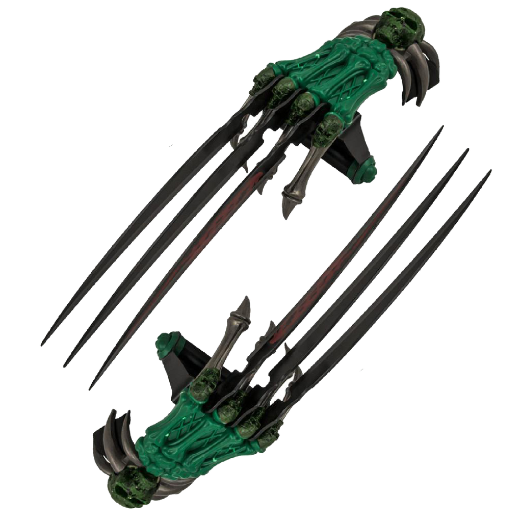 Dual Z-Slayer Dagger Claw Three Blade Gloves, , Panther Trading Company- Panther Wholesale