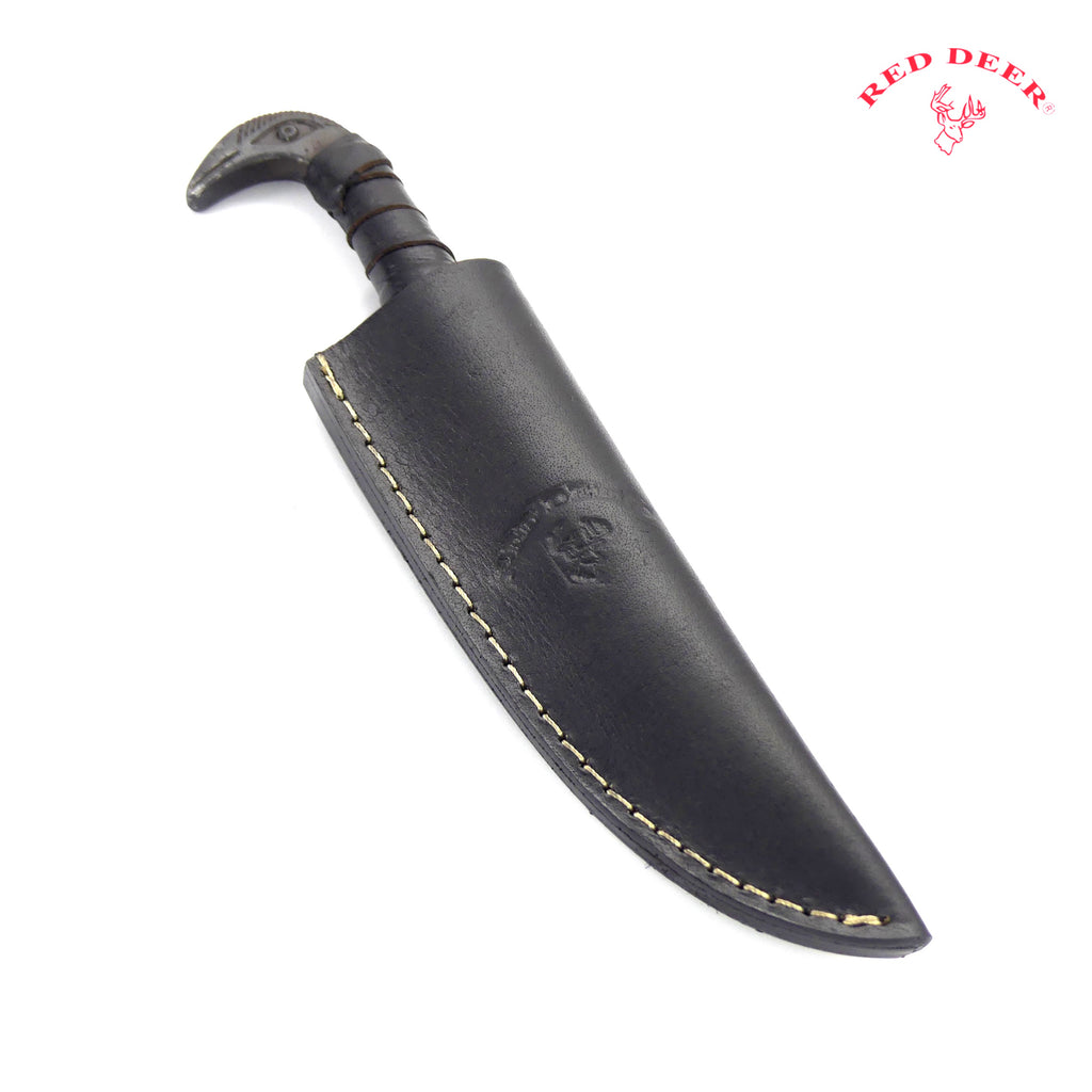 10.75'' Full Tang Hunting Knife With Lether Case Railroad Spike