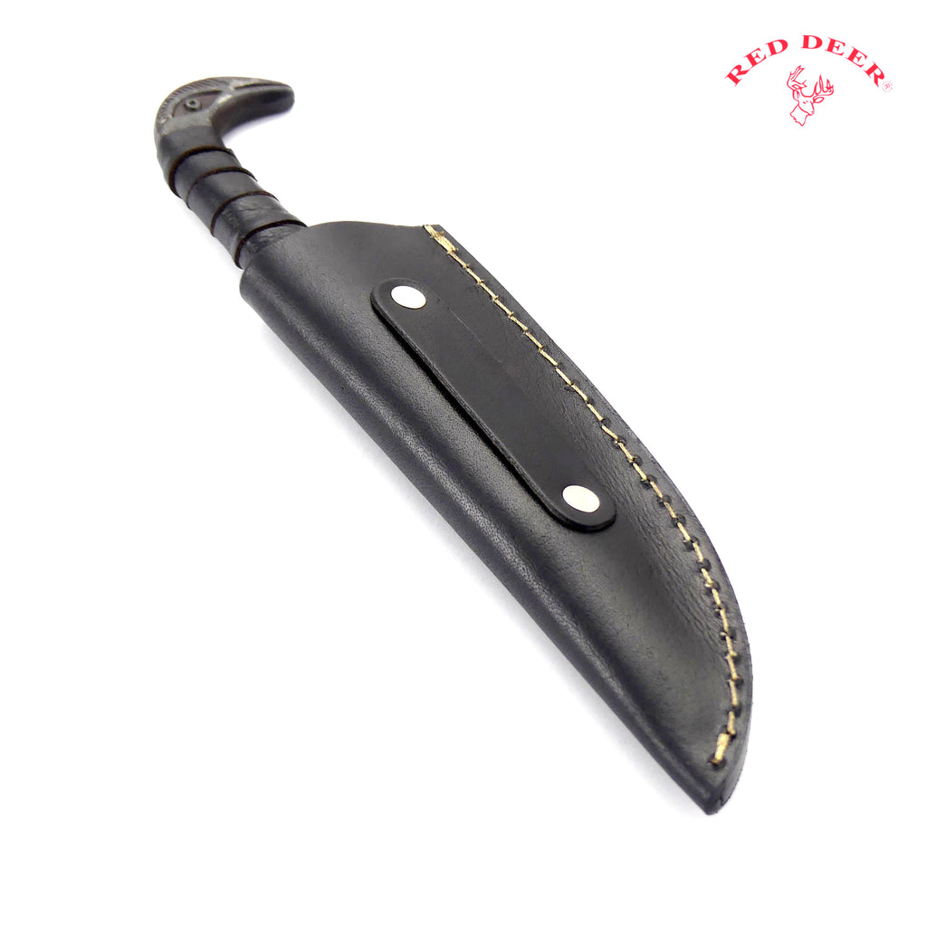 10.75'' Full Tang Hunting Knife With Lether Case Railroad Spike