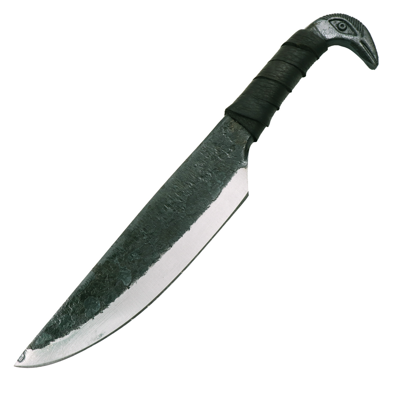 10.75'' Full Tang Hunting Knife With Lether Case Railroad Spike