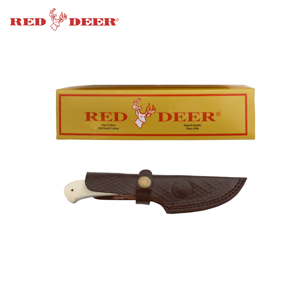 7 in Red Deer® Hunting Knife Real Bone Handle, , Panther Trading Company- Panther Wholesale