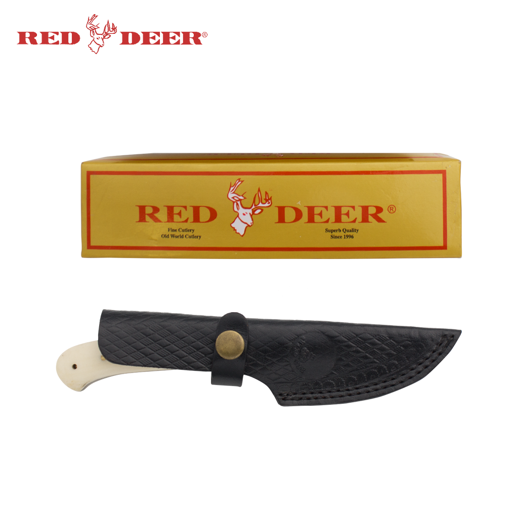 8 in Red Deer® Hunting Knife Real Bone Handle, , Panther Trading Company- Panther Wholesale