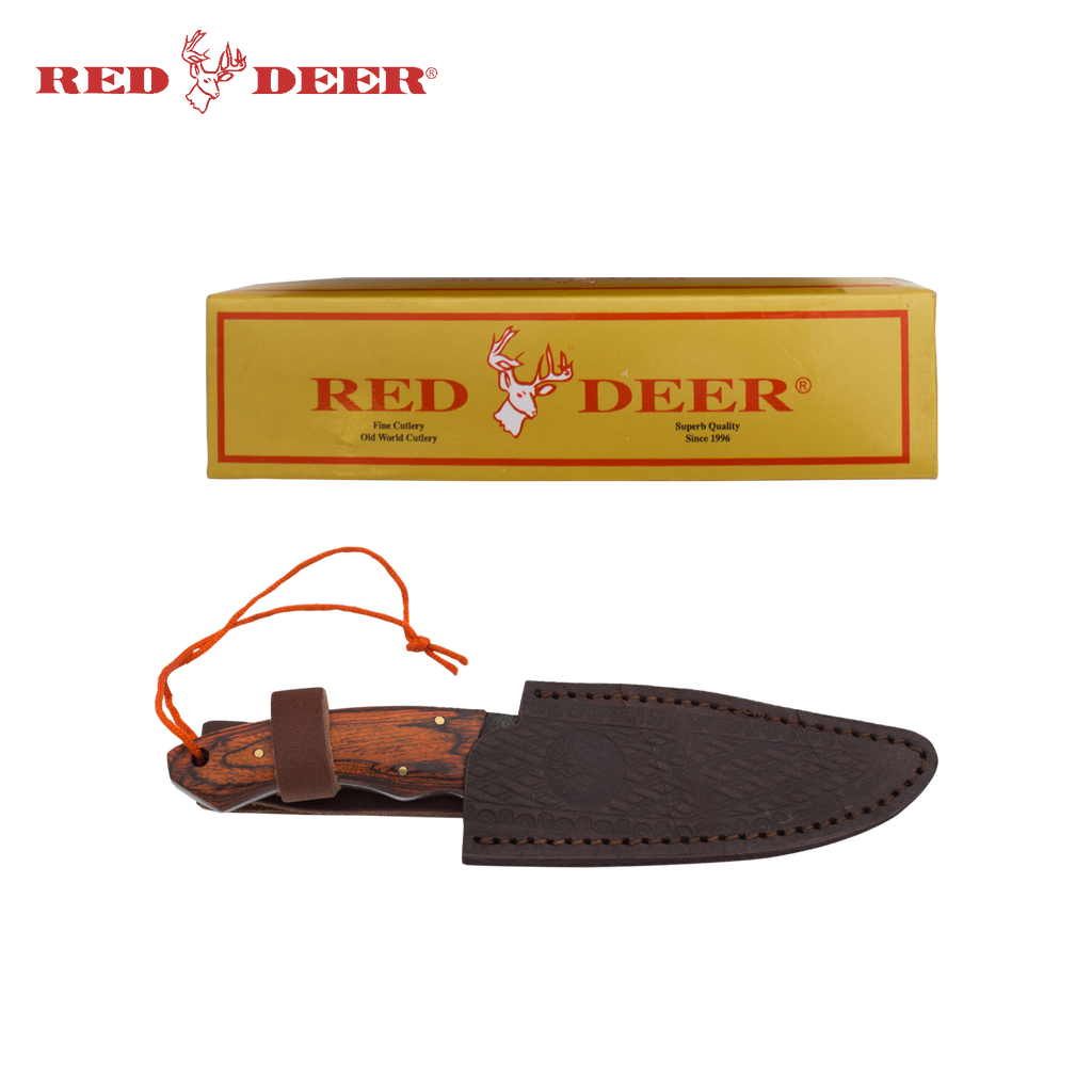 9 Inch Red Deer Doe Valley Textured Grip Skinning Knife, , Panther Trading Company- Panther Wholesale