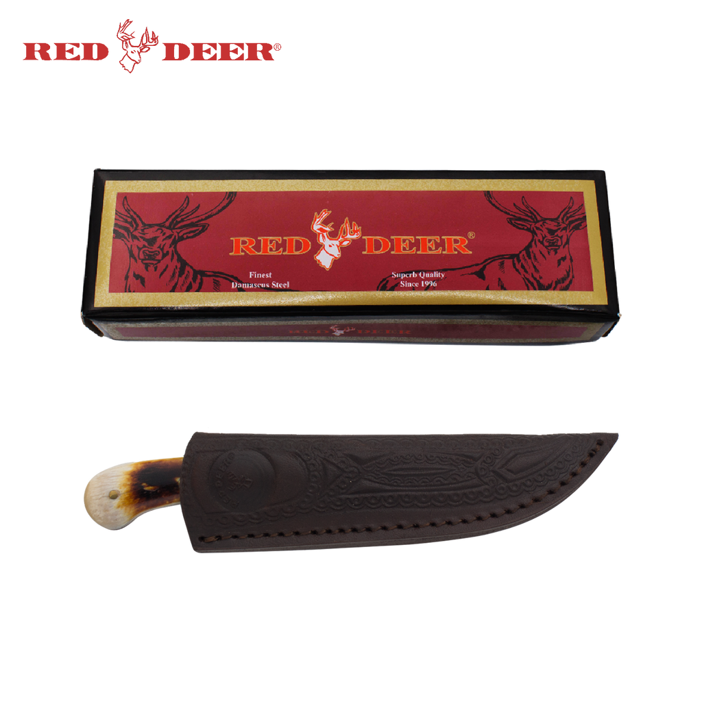 7 in Red Deer® Hunting Knife Real Bone Handle, , Panther Trading Company- Panther Wholesale