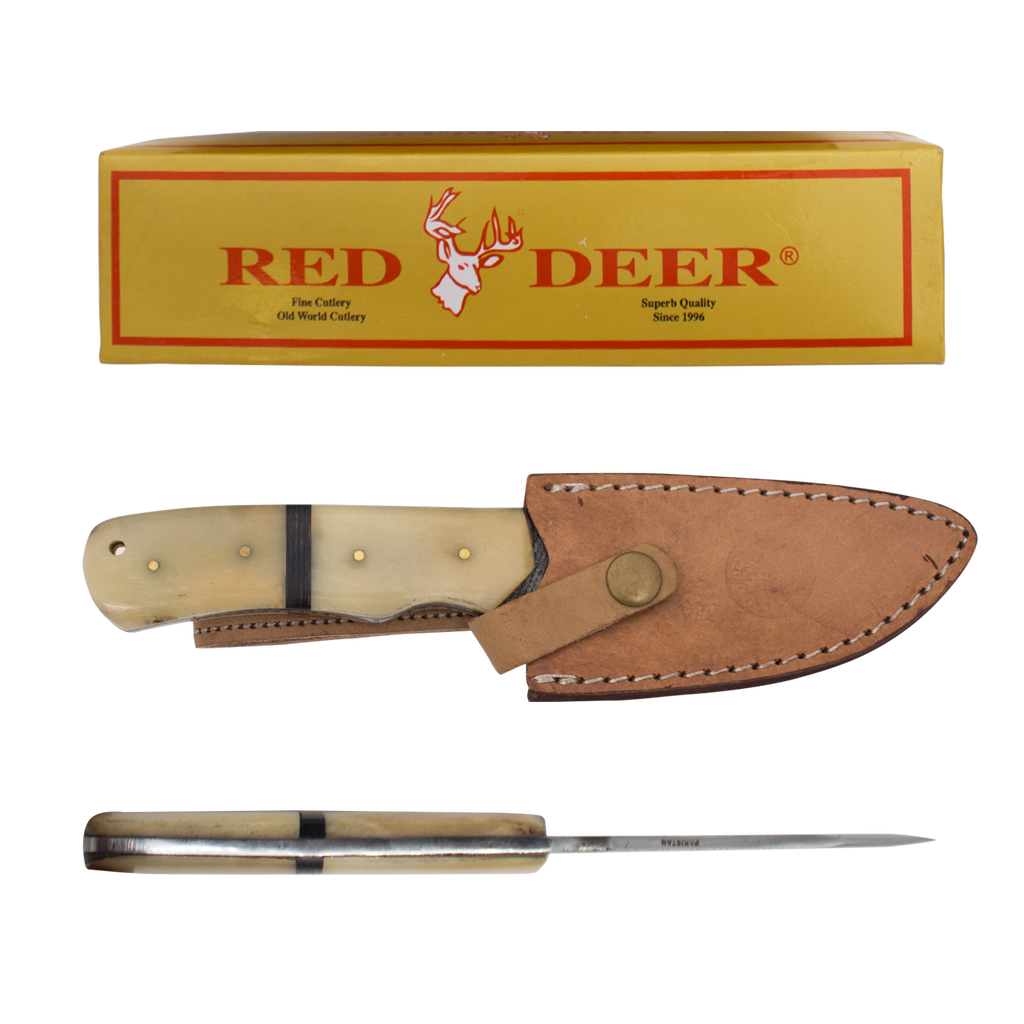 Red Deer® Full Tang File Steel Nessmuk Back Bone Hunting Knife
