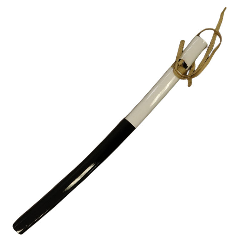 Steel Battle Ready Katana Silver Blade - Black / White (MSRP: $125) - Free Stand