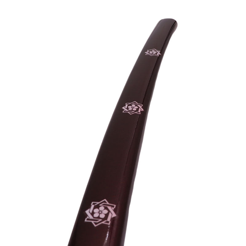 Steel Battle Ready Katana Silver Blade - Brown Maroon (MSRP: $125) - Free Stand