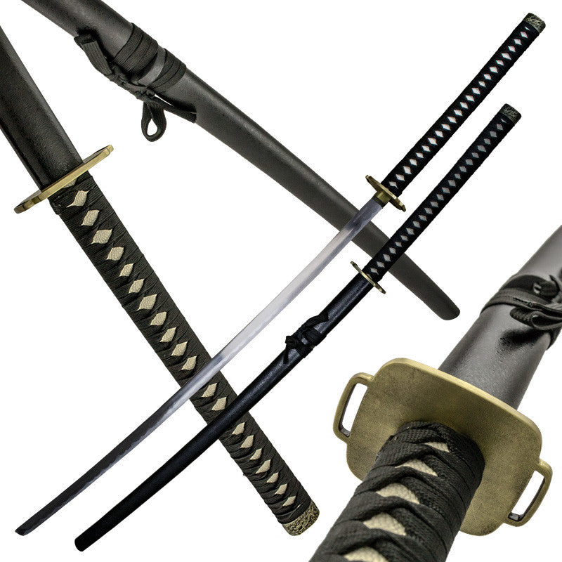 The Goliath Black Katana with Scabbard, , Panther Trading Company- Panther Wholesale