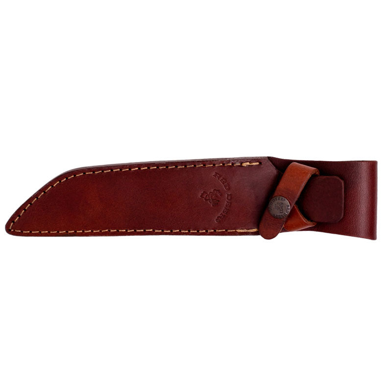 DAMASCUS HUNTING KNIFE W CASE PAKKA WOOD