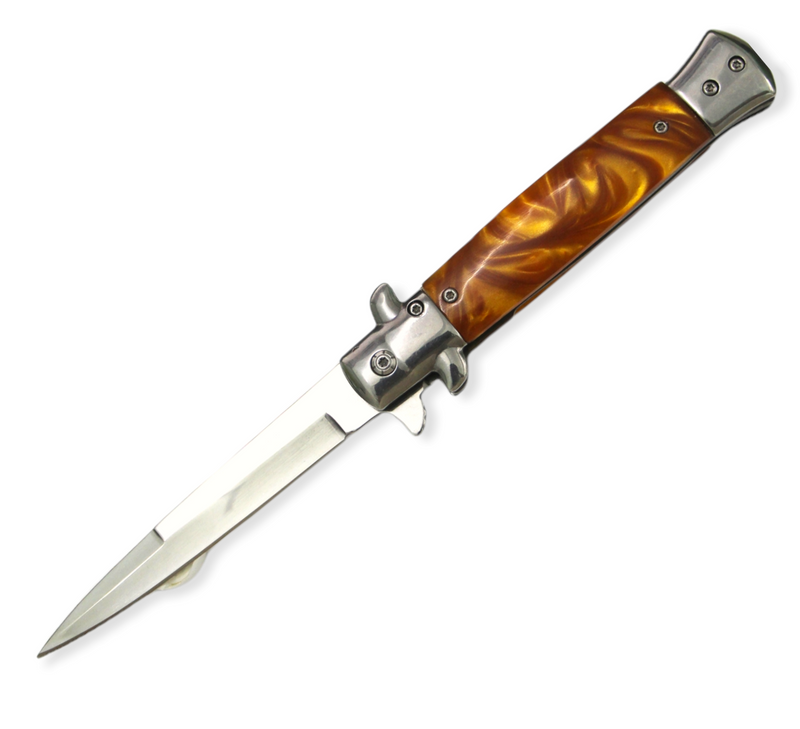 Tiger-USA®Folding Knife Orange Pearl