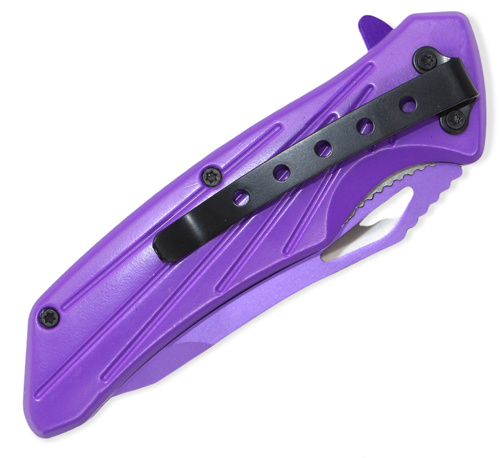 Tiger-USA® Folding Knife Purple TANTO